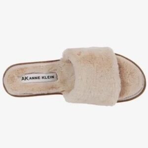 Anne Klein Sillie Faux Fur Slip-on Sandals Women Size 8.5
